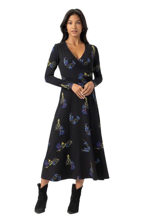 Maggie Wrap Midi Dress