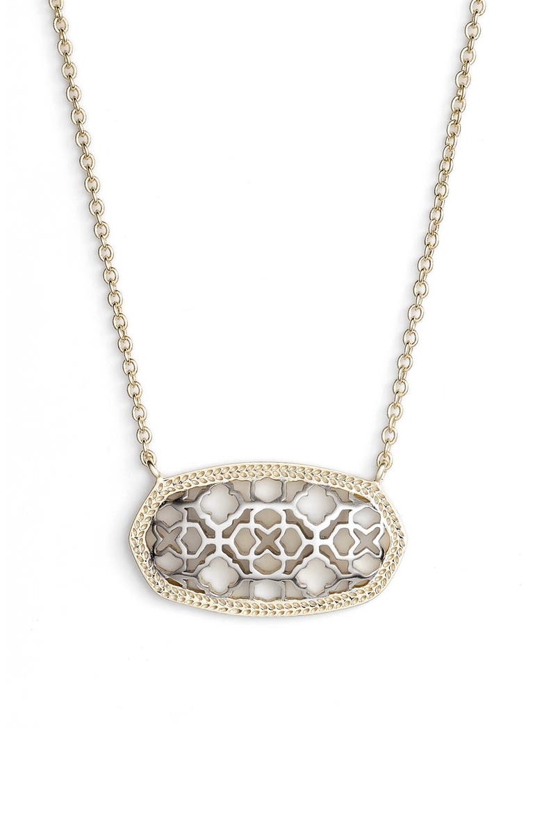 'Dollie' Pendant Necklace, Main, color, GOLD/ SILVER