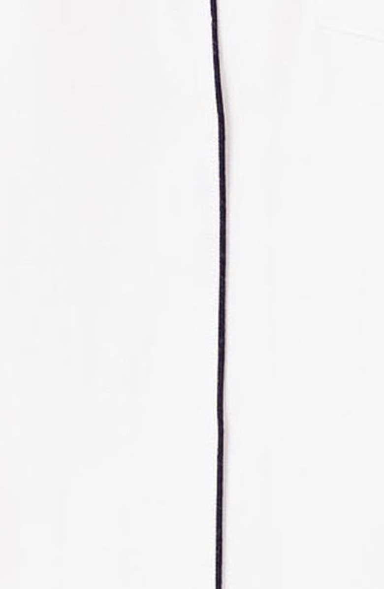 Petite Plume Luxe Pima Cotton Short Pajamas, Alternate, color, White