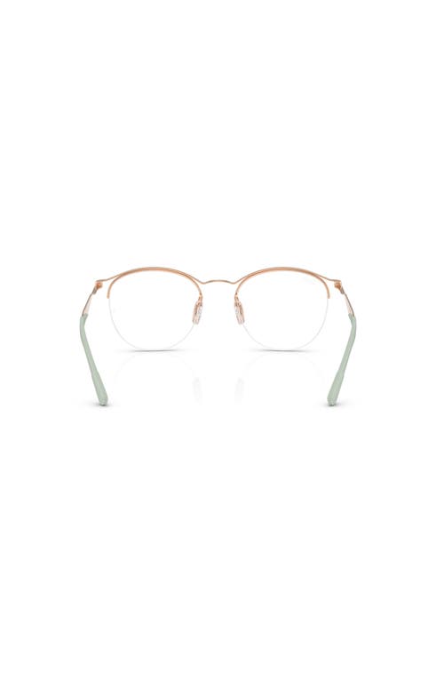 Ray Ban Ray-ban 52mm Round Optical Glasses In Gold