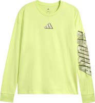adidas Kids' Rock Camo Long Sleeve Graphic T-Shirt