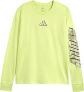 adidas Kids' Rock Camo Long Sleeve Graphic T-Shirt