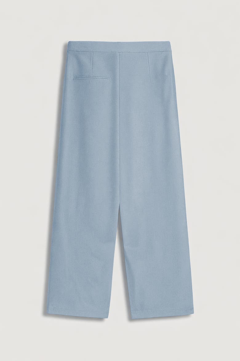 Asymmetric Buckle Detail Pants, Alternate, color, Blue