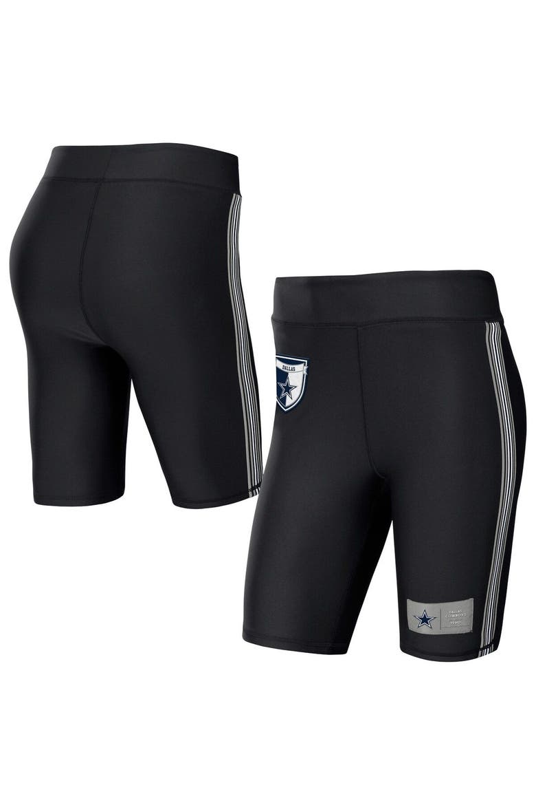 Women's WEAR by Erin Andrews Black Dallas Cowboys Biker Shorts, Main, color, Black