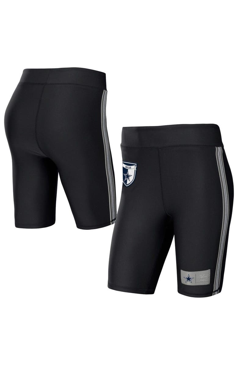 WEAR by Erin Andrews Women's WEAR by Erin Andrews Black Dallas Cowboys Biker Shorts, Main, color, Black