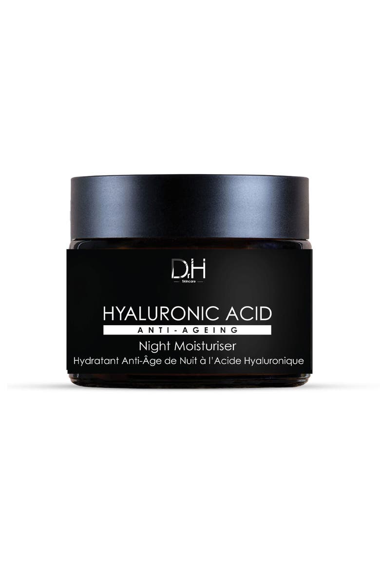 Dr H Hyaluronic Acid Renewal Night Moisturiser for Plumping & Radiance 60ml, Main, color, White
