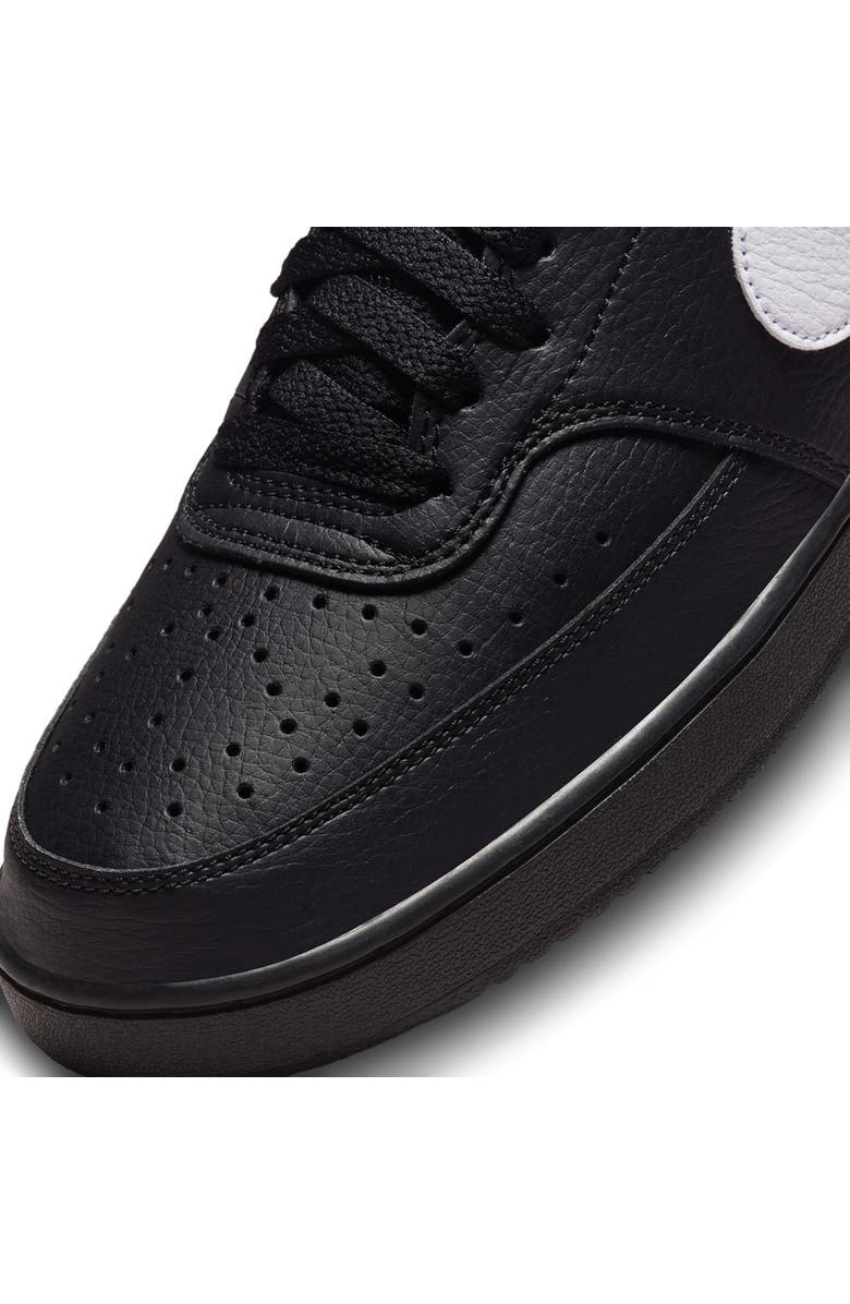 Nike Court Vision Low Sneaker, Alternate, color, 010 Black/Black/White