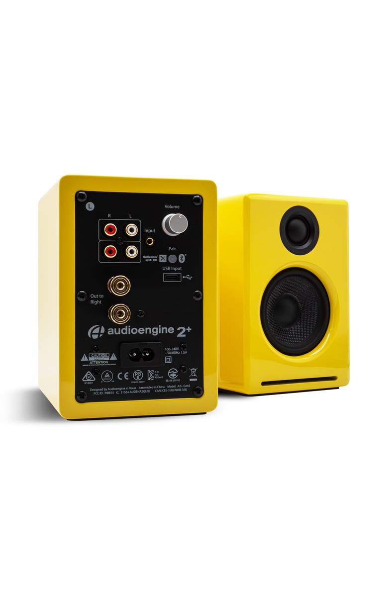Audioengine A2+ 2026 Color of the Year Edition w/ Bluetooth aptX-HD, Alternate, color, Limoncello Yellow