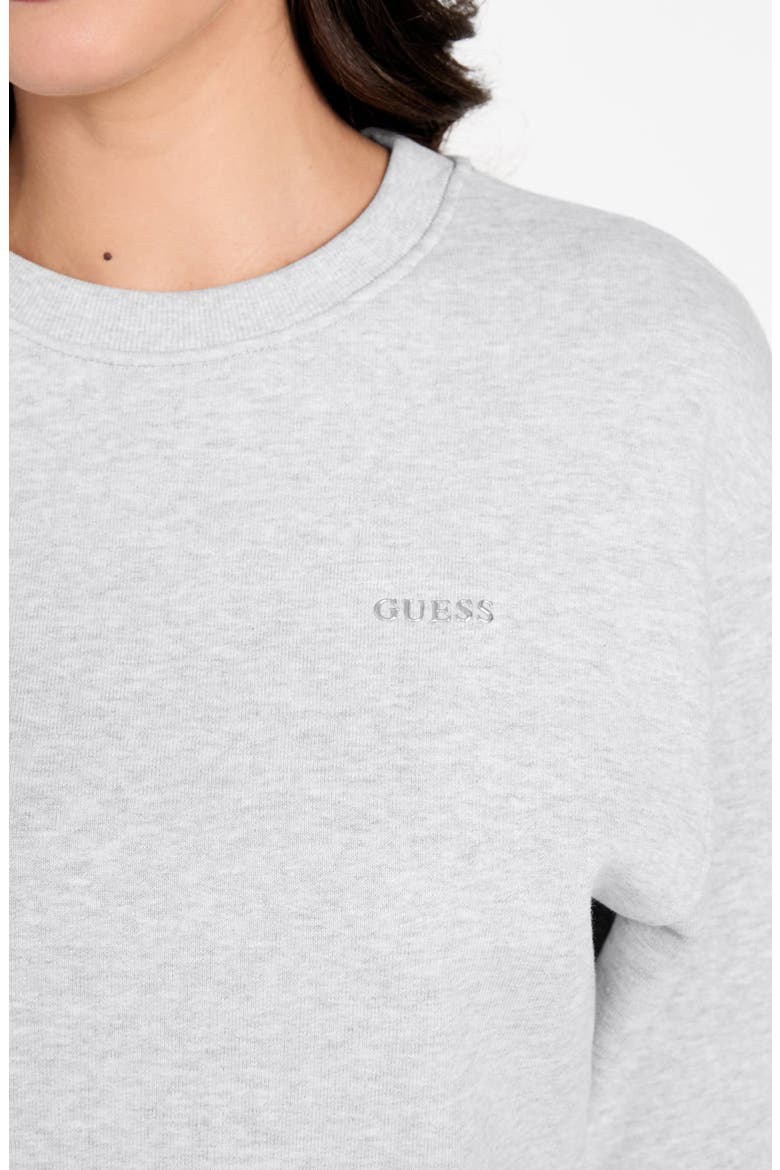 Nat Organic Cotton Blend Fleece Sweatshirt, Alternate, color, HEATHER GREY