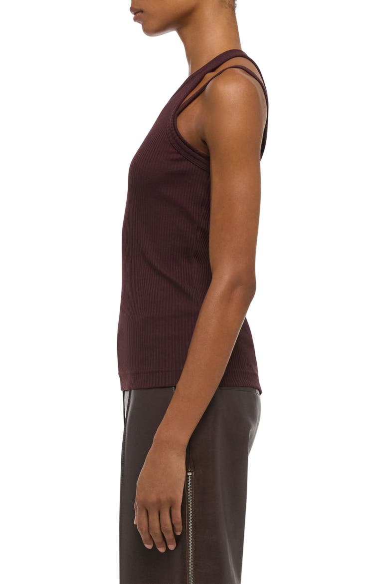 Rib Racer Strap Tank, Alternate, color, MAHOGANY