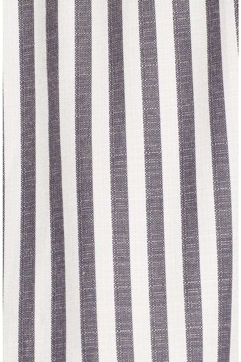 Button Front Dress, Alternate, color, BLACK JERRY STRIPE