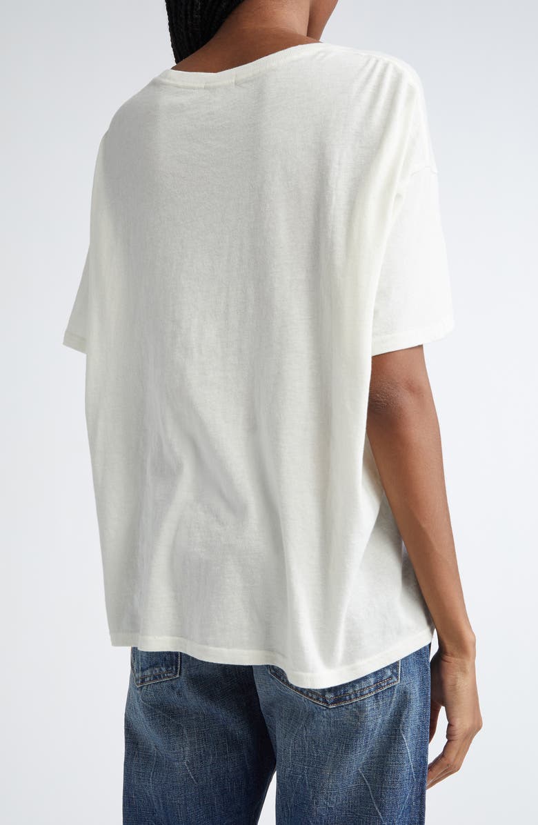 R13 New York Relaxed Cotton & Cashmere Graphic T-Shirt, Alternate, color, 