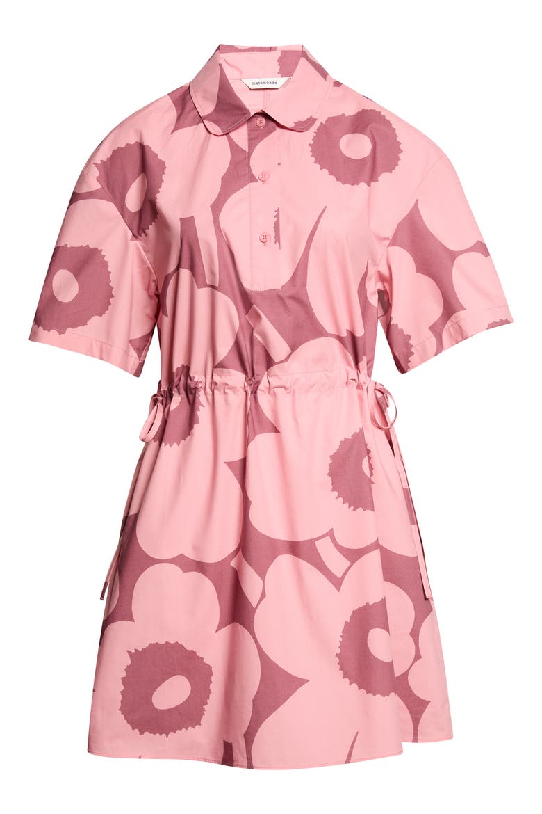 Katkelma Unikko Cotton Poplin Shirtdress, Alternate, color, ROSE DARK ROSE