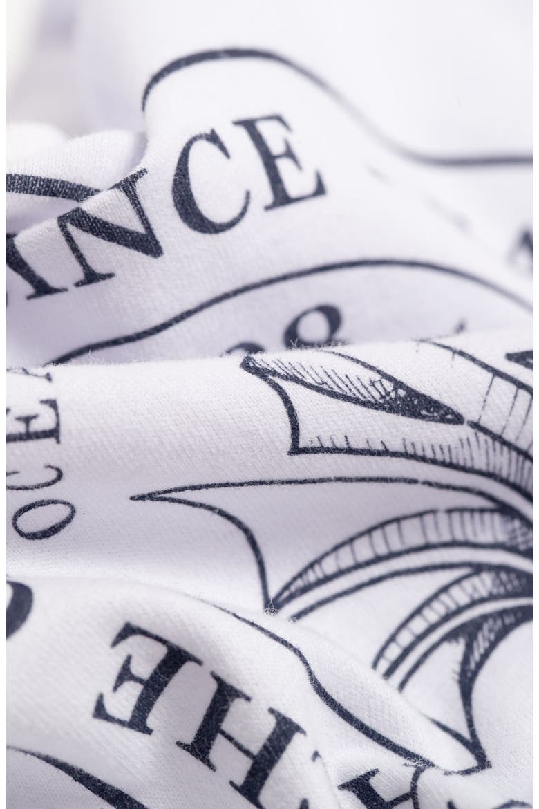 Maternity/Nursing Organic Cotton Graphic Tee, Alternate, color, WHITE
