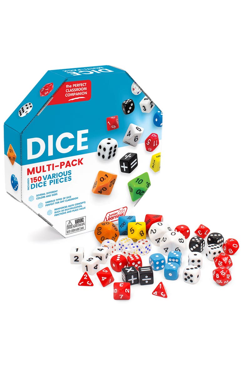 Dice Multipack 150 Pieces, Main, color, Multicolored