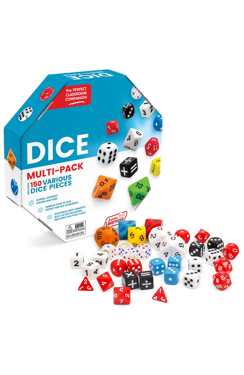 Junior Learning Dice Multipack 150 Pieces, Main, color, Multicolored