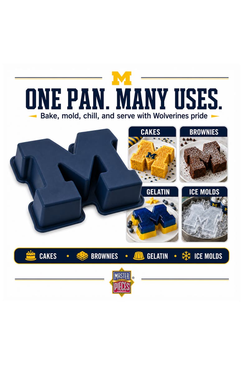 Michigan Wolverines Cake Pan, Alternate, color, Blue