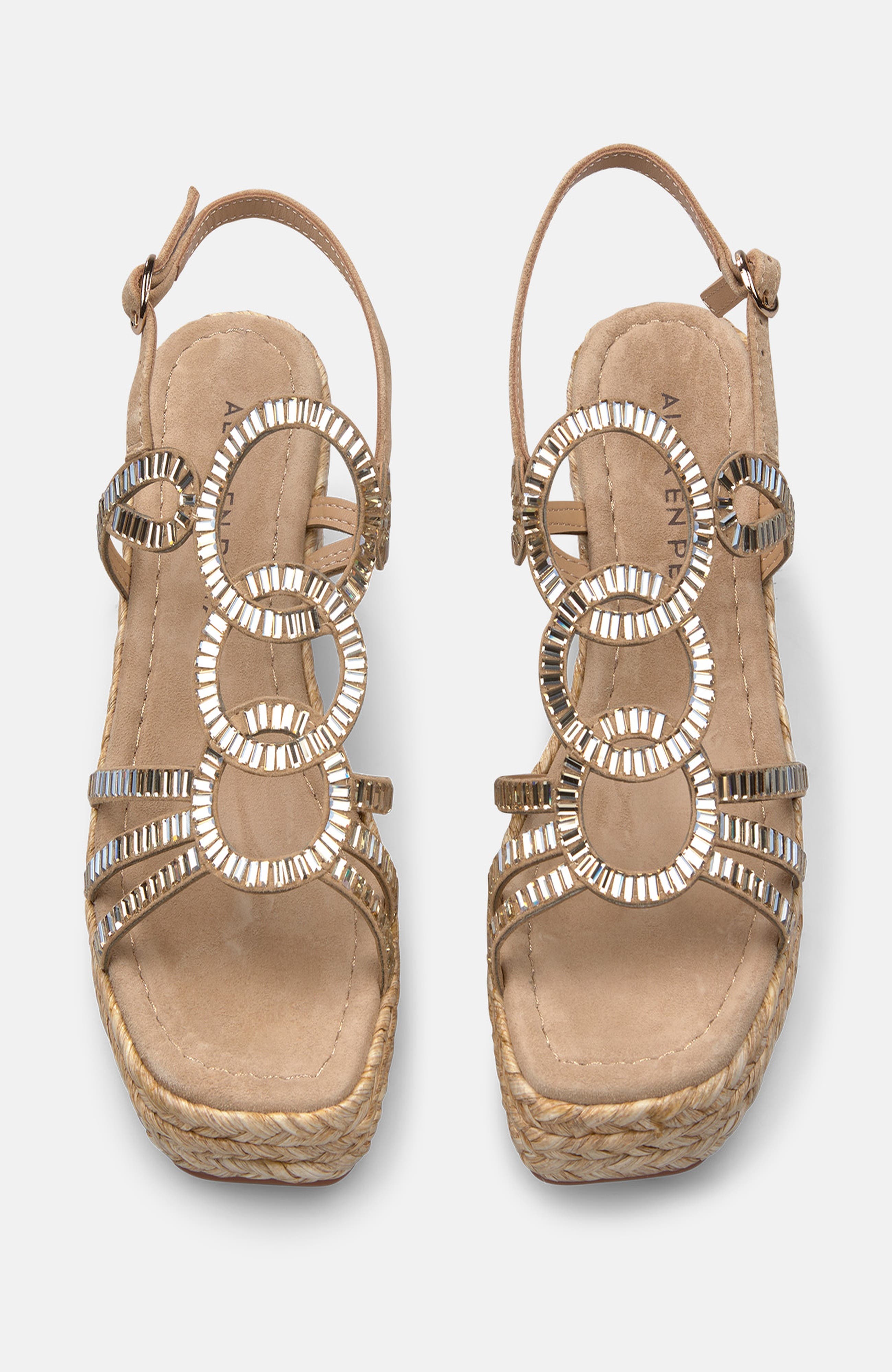 Wedge Sandals, Main, color, Beige