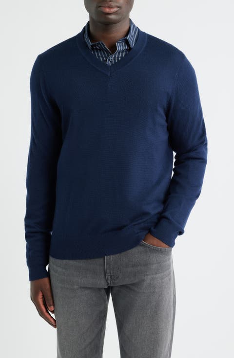 Merino Wool V-Neck Sweater