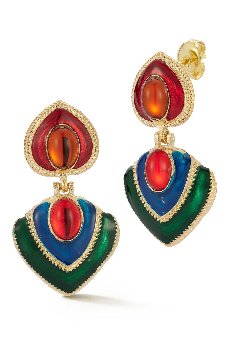 Statement Drop Earrings, Main, color, GOLD