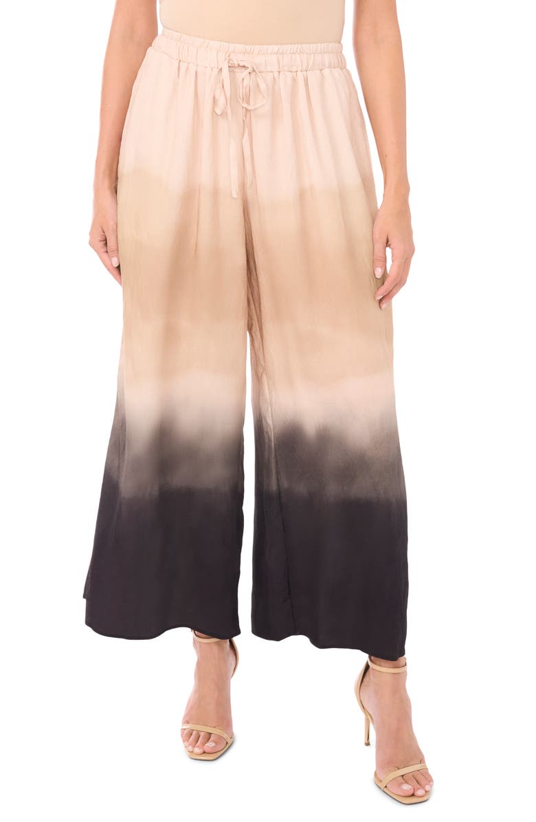 Vince Camuto Ombré Colorblock Wide Leg Drawstring Pants, Main, color, 