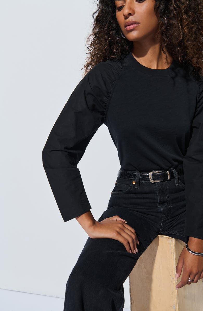 Nation LTD Ruthie Long Sleeve Cotton Top, Alternate, color, 