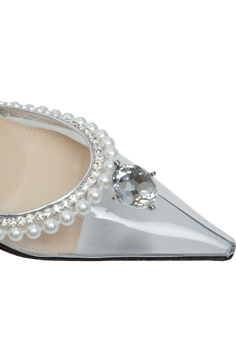 Mach & Mach Diamond of Elizabeth Imitation Pearl Pointed Toe Pump, Alternate, color,