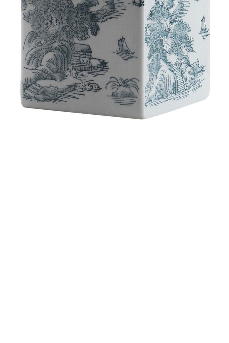 Audrey 24.5" Chinoiserie LED Table Lamp, Blue/White, Alternate, color, Blue/White