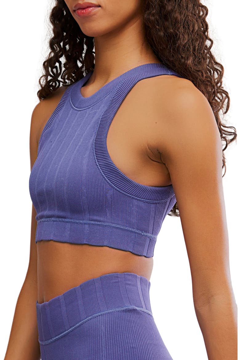 Race Me High Neck Sports Bra, Alternate, color, GRAPHITE