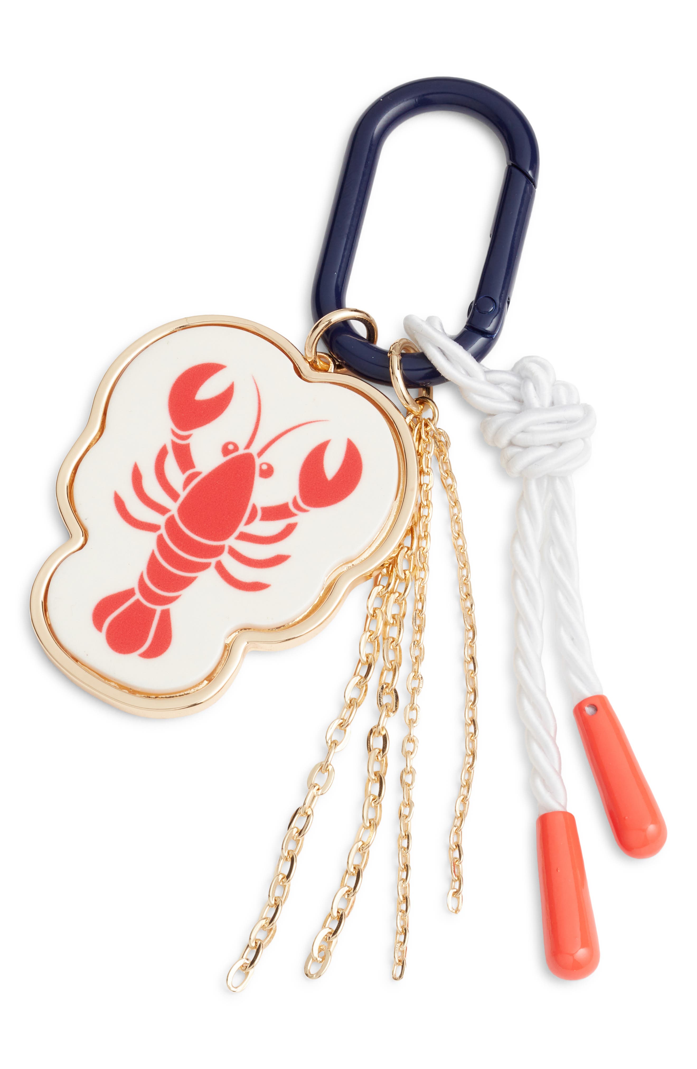 Chelsea28 Lobster Cluster Bag Charm, Main, color, Red Multi- Gold