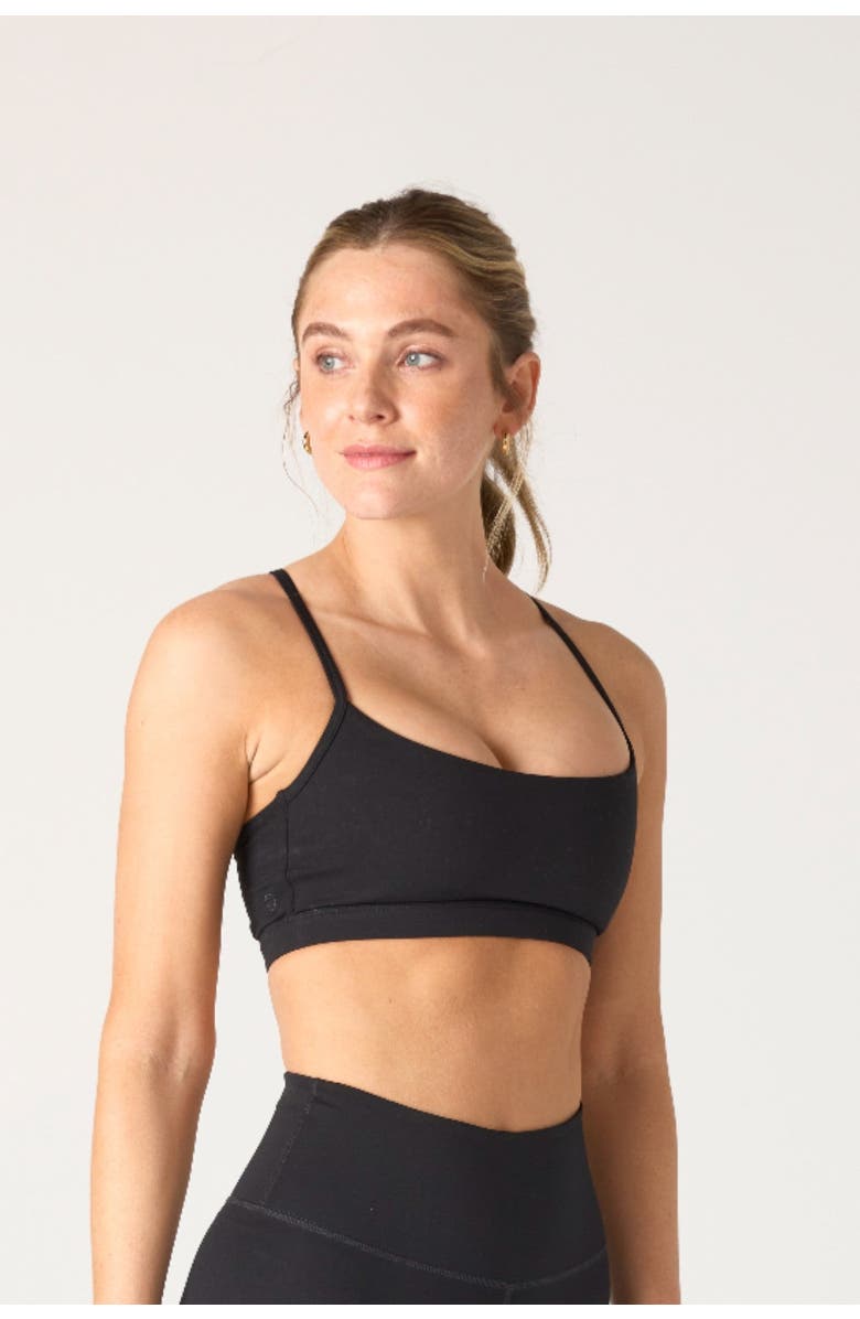 Daughter Lessons Core Sports Bra 2.0, Alternate, color, Black
