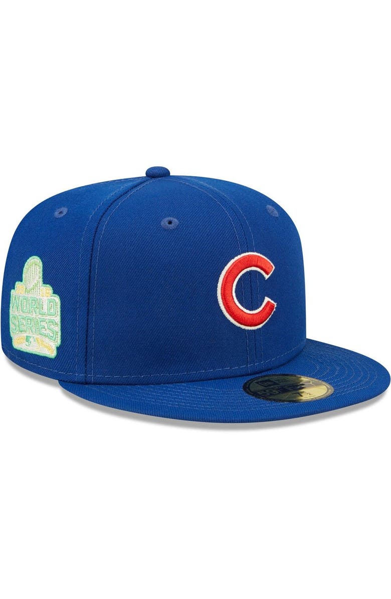 New Era Men's New Era Royal Chicago Cubs 2016 World Series Champions Citrus Pop UV 59FIFTY Fitted Hat, Main, color, Royal
