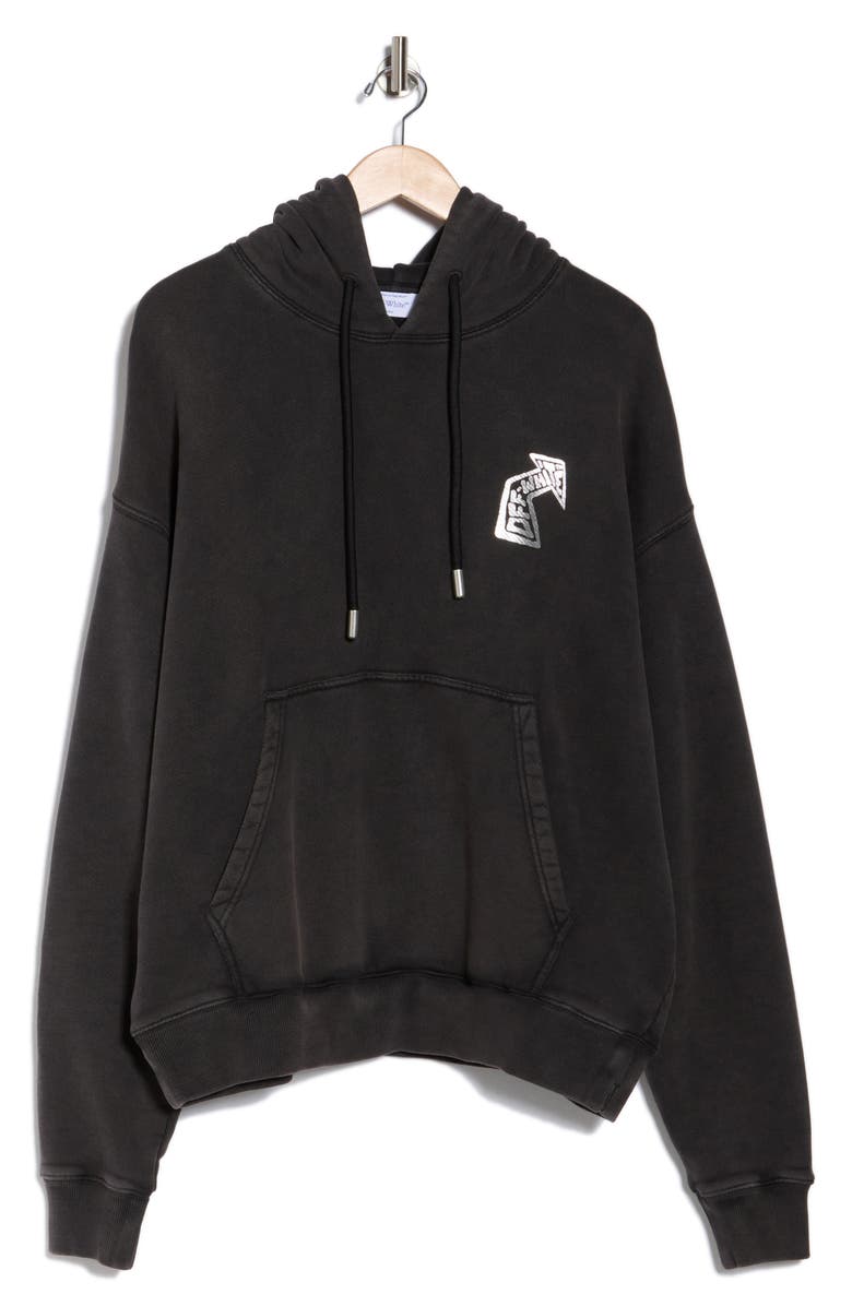 Off-White Marrow Cotton Graphic Hoodie, Alternate, color,