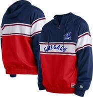 New Era Men's New Era Navy Chicago White Sox Ripstop Raglan Quarter-Zip Hoodie