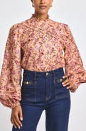 Derek Lam 10 Crosby Marlowe Metallic Top