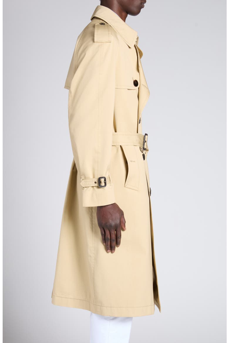 Cotton & Silk Parachute Trench Coat, Alternate, color, CAMEL