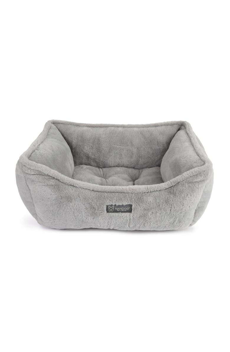 Nandog Pet Gear Super Cloud Dog  Bed- Reversible Cat & Dog Bed, Alternate, color, River Gray