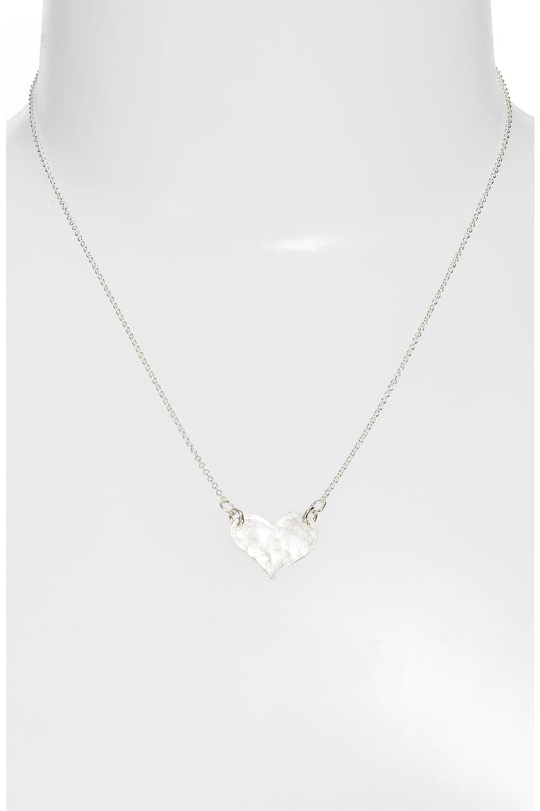 Sweetheart Pendant Necklace, Alternate, color, SILVER