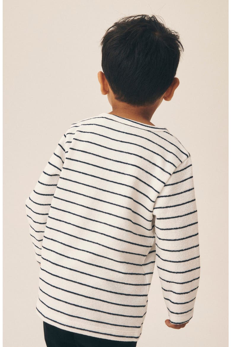 Kids' Stripe Long Sleeve Henley, Alternate, color, MULTI