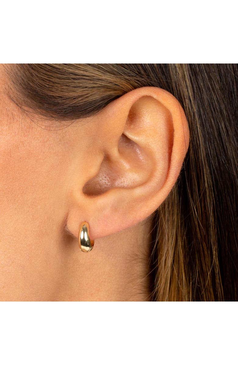 BY ADINA EDEN Solid Mini Bubble Huggie Earring 14K, Alternate, color, 