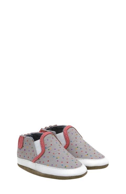 Kids' Polka Dot Polly Crib Shoe (Baby & Walker)