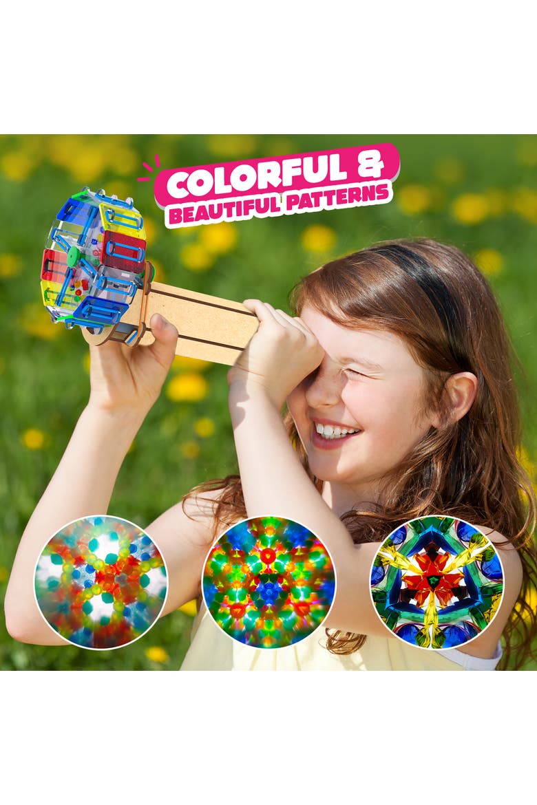 Kaleidoscope Diy Colorful Bead Viewing Retro Toy, Ages 6+, Alternate, color, Multicolored