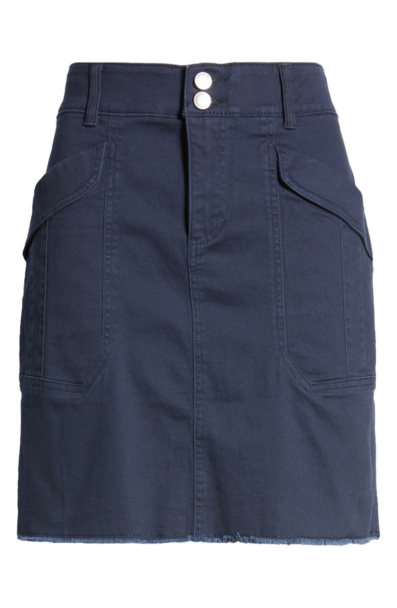 Wit & Wisdom Flap Pocket Stretch Cotton Skirt, Alternate, color,