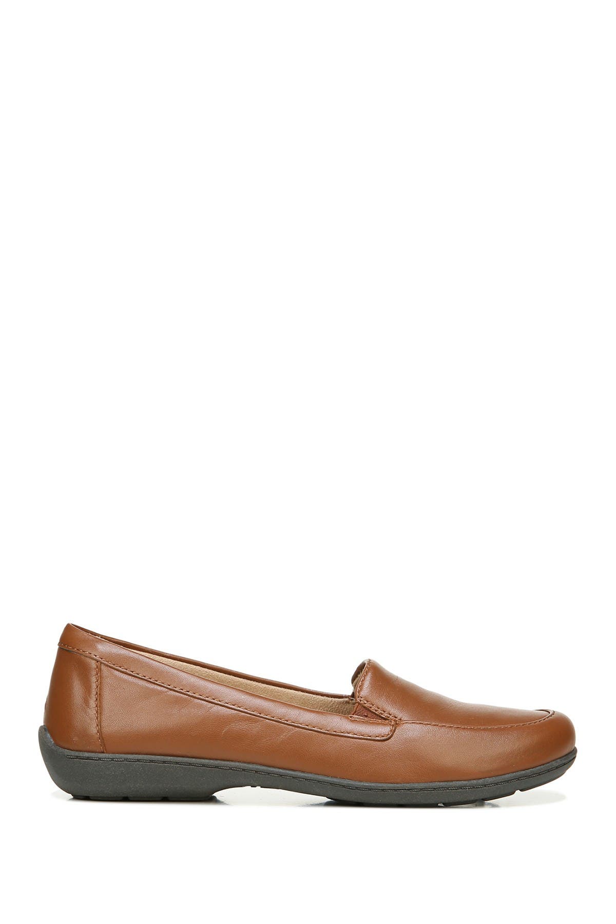 Kacy Leather Slip-On Loafer - Wide Width Available, Alternate, color, BANANA BREAD