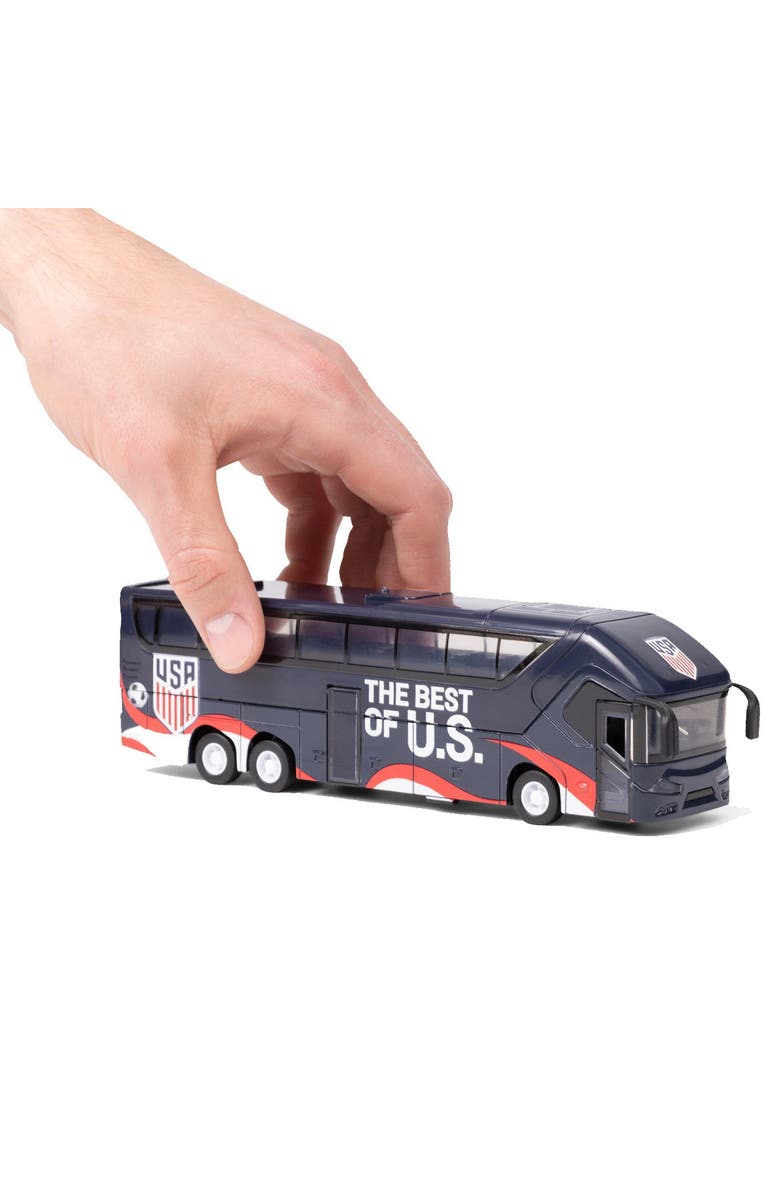 Banbo Toys Soccer Tour Bus 2026 USA National Team, Alternate, color, Blue