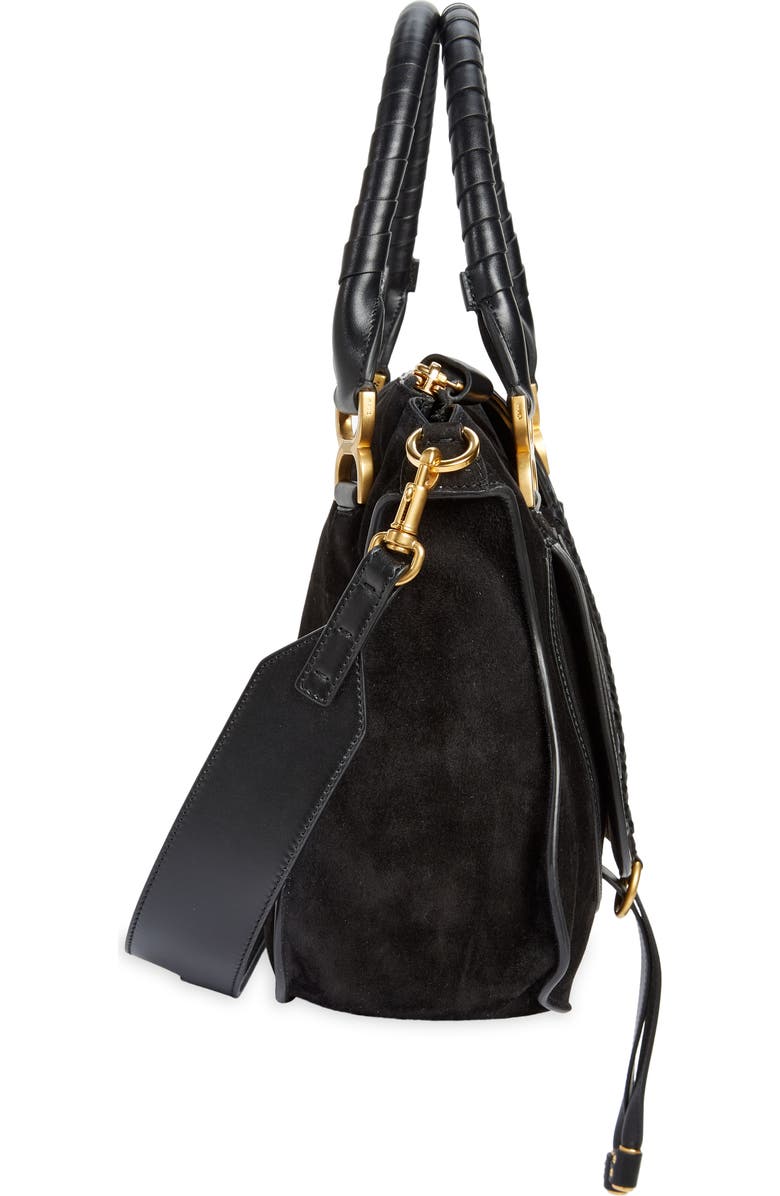 Chloé Medium Marcie Leather Satchel, Alternate, color,