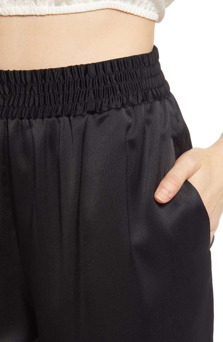 WAYF Scottie Pull-On Satin Pants, Alternate, color,