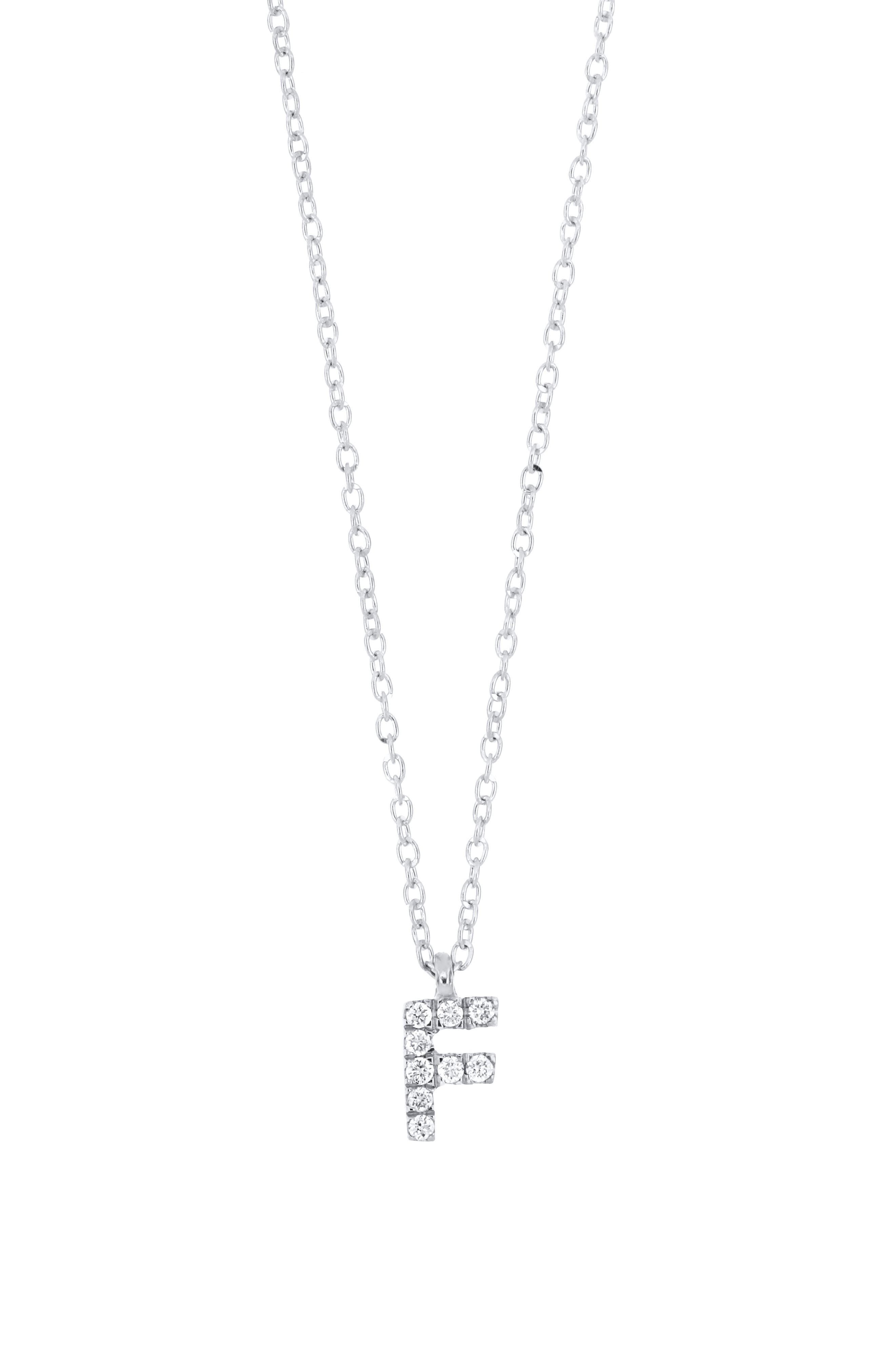 18K WHITE GOLD - F
