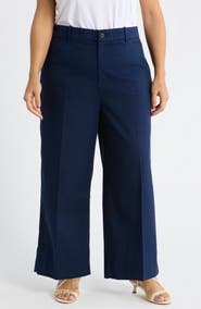 SPANX® SPANXsupersmooth™ Crop Wide Leg Stretch Twill Pants
