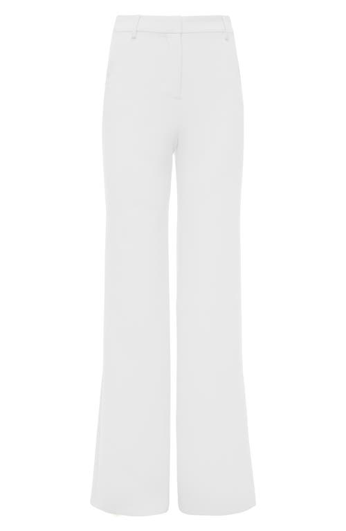 Shop L Agence L'agence Gavin Wide Leg Pants In Ivory